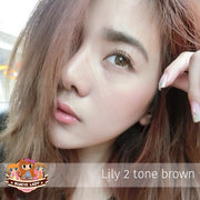 Lily 2 tone / Cotton candy / Solotica natural (Brown)